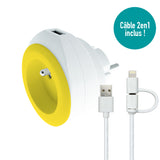 Prise BEWATT avec chargeur USB réversible - Watt and Co