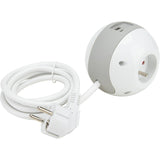 Multiprise Watt Ball 2×16A + 1×6A + USBA+C - blanc - Watt and Co