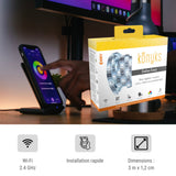 Ruban LED connecté RGB Wi-Fi 3 mètres - Konyks