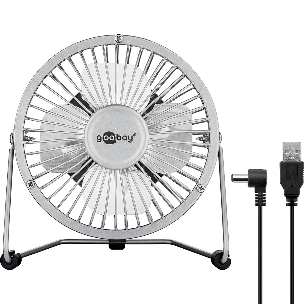 Mini ventilateur Ø13cm - rechargeable USB - Goobay