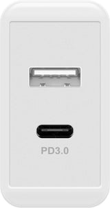 Double chargeur rapide USB-A +C 28W - Goobay