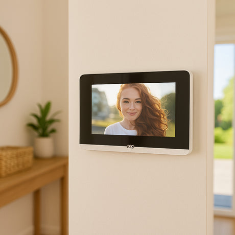 Écran filaire pour visiophone spécial appartement 7'' - Noir - DiO