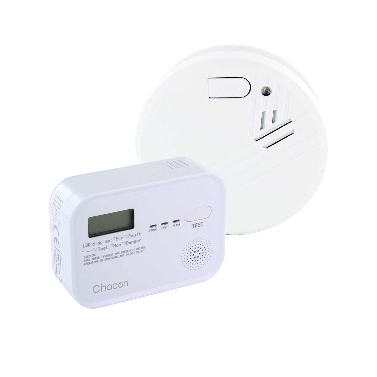 Pack détecteur de CO + détecteur de fumée - Chacon