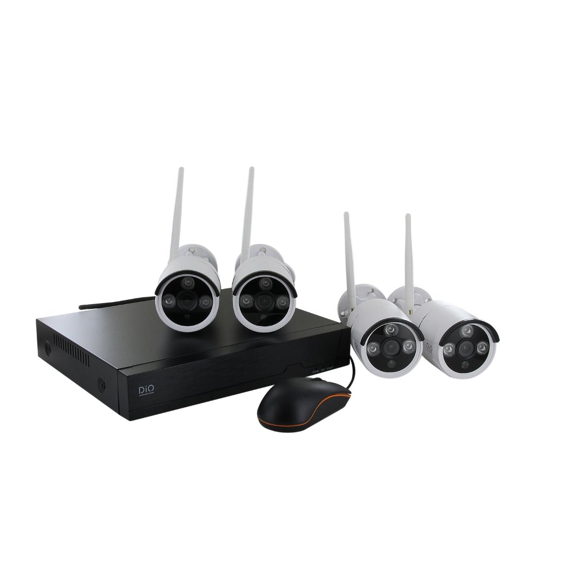Kit NVR sans fil 4 caméras 3MP - DiO