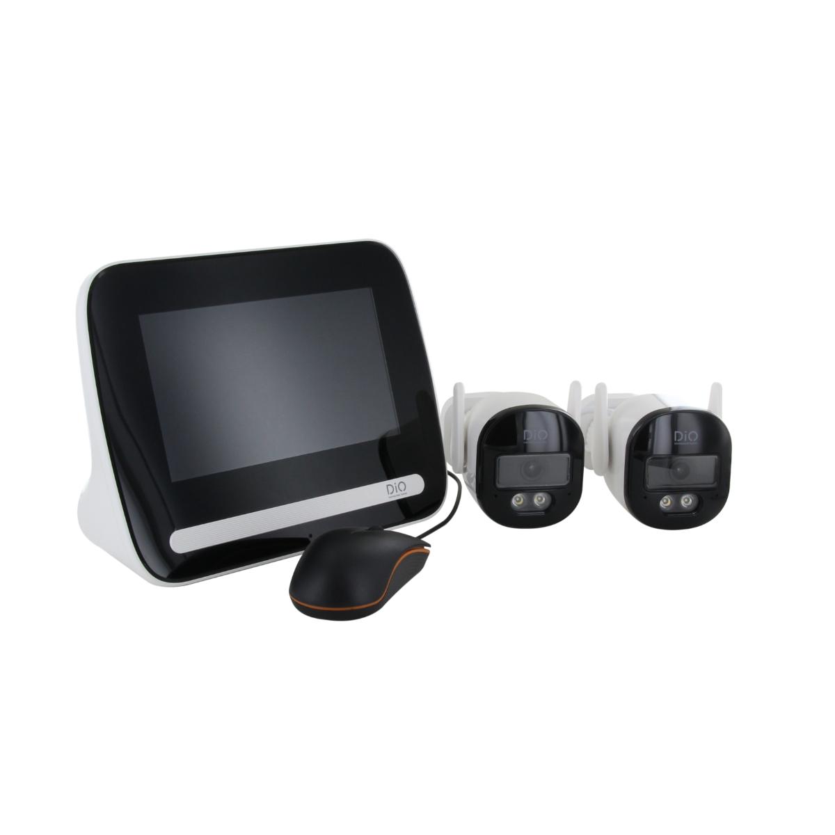 Kit LCD/NVR sans fil 7" + 2 caméras 3MP - DiO