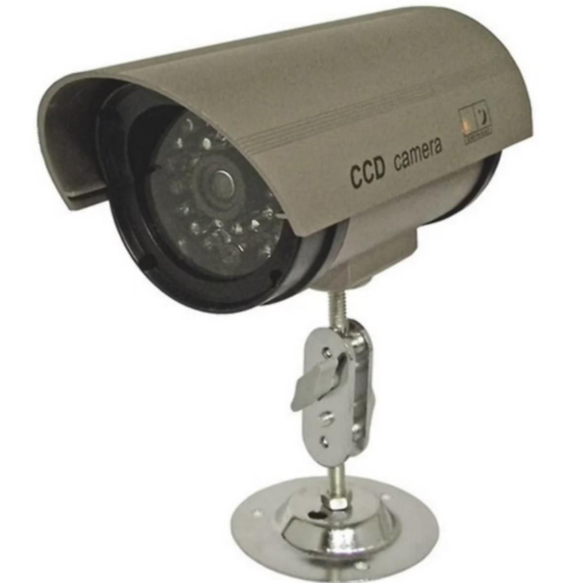 Caméra factice extérieure LED Rouge clignotante - Chacon