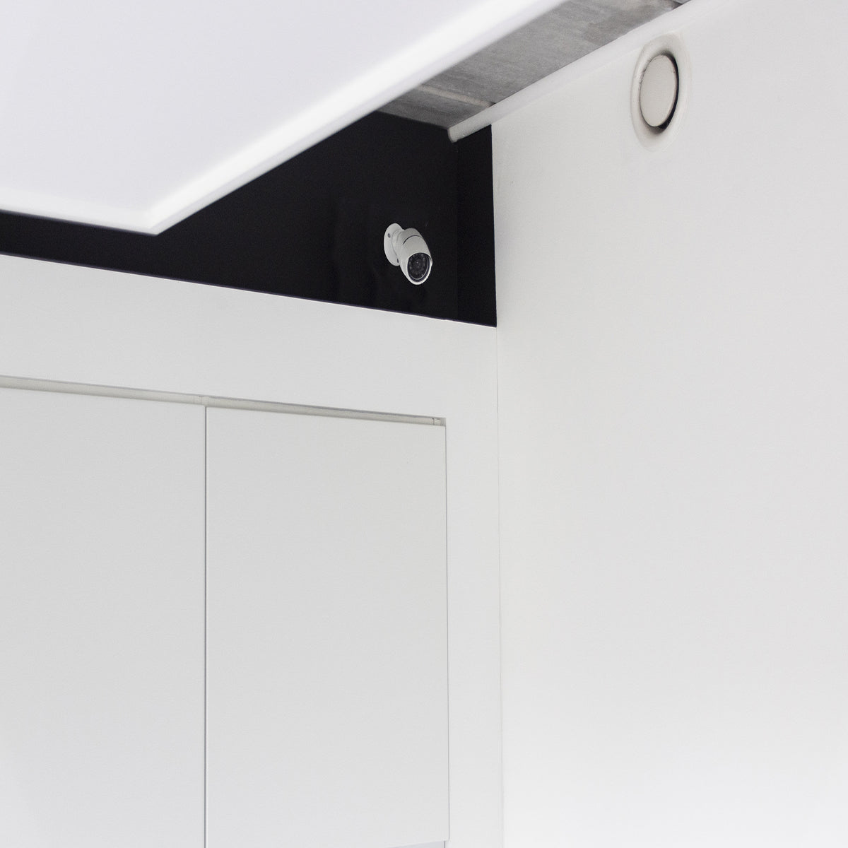 Caméra factice en aluminium - LED Bleue - Chacon