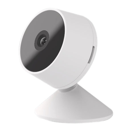 Caméra de surveillance intérieure Wi-Fi 1080p - vision 90° - micro SD 128Go - Blanc et Noir - Chacon