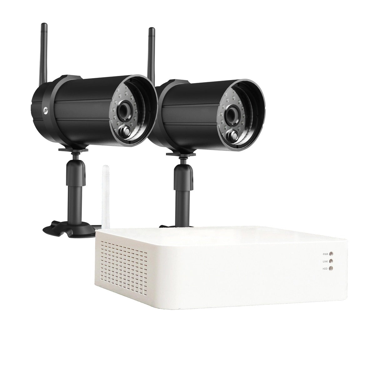 Kit de vidéosurveillance DVR 2 caméras sans fil - IP66 - Chacon