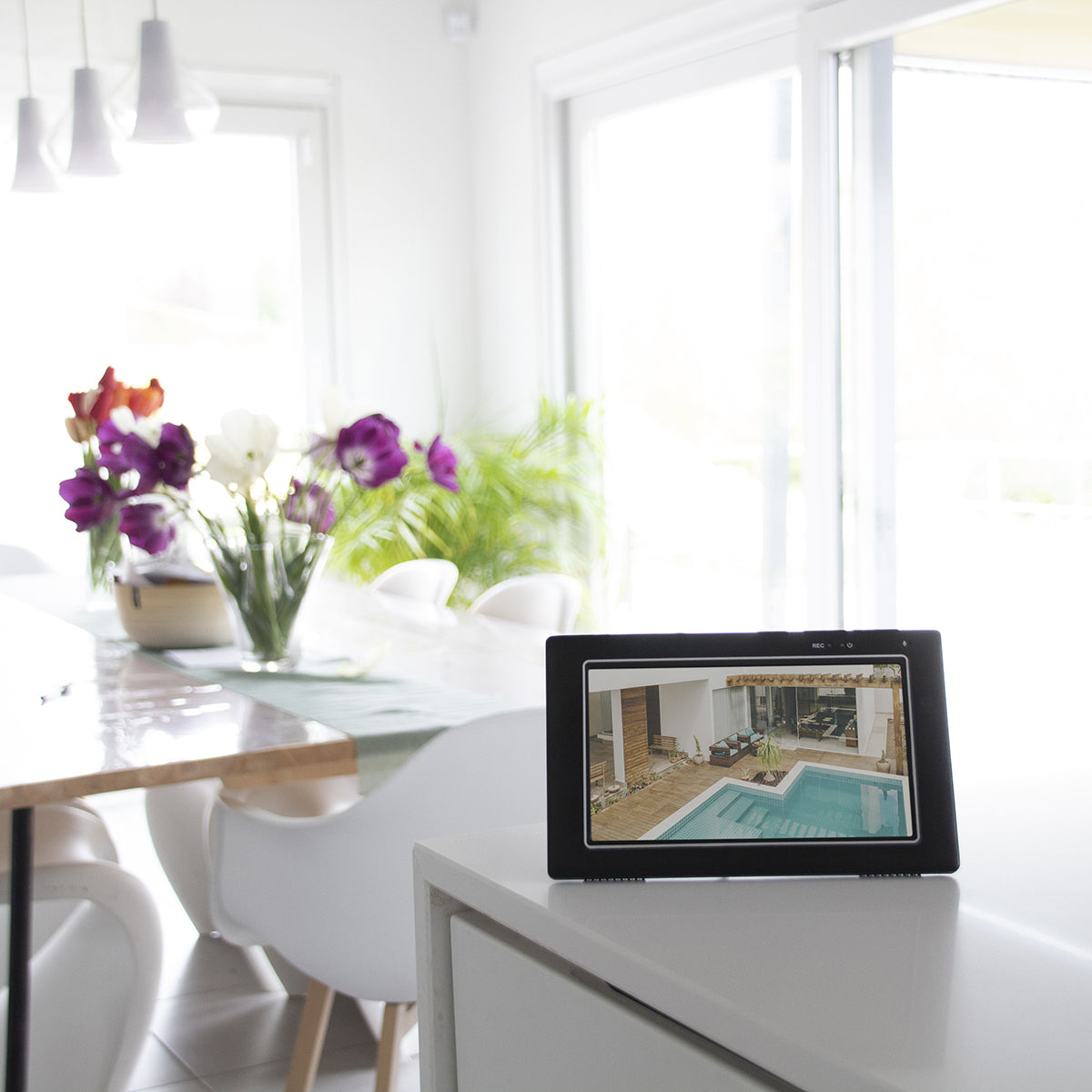 Kit 2 caméras sans fil avec écran tactile IP - Chacon