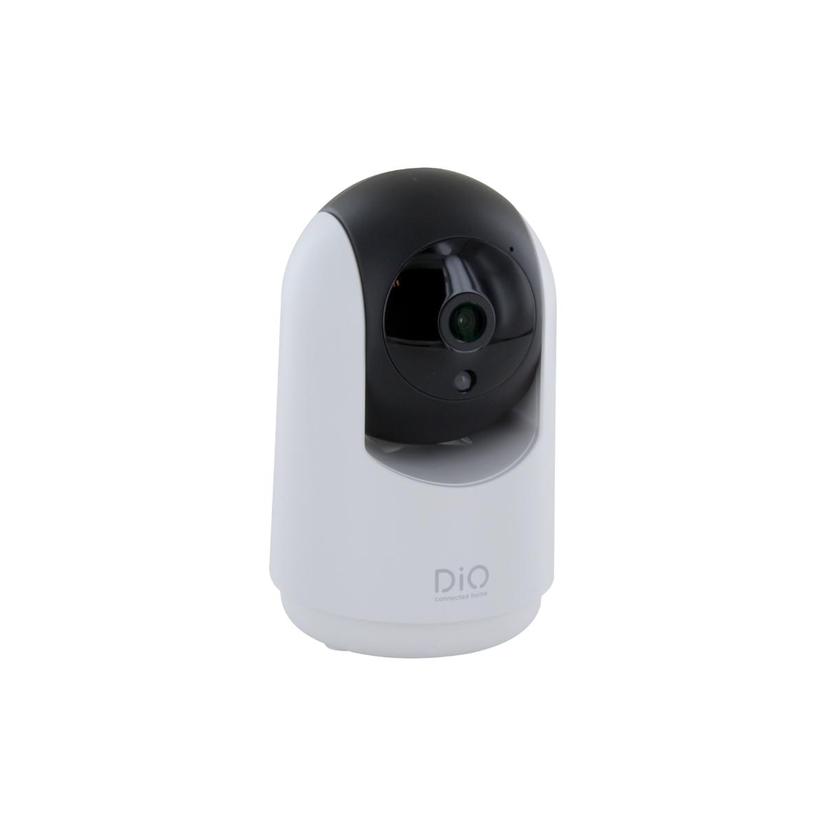 Caméra de surveillance Wi-Fi intérieure HD rotative - 128Go - Blanc et Noir - Chacon