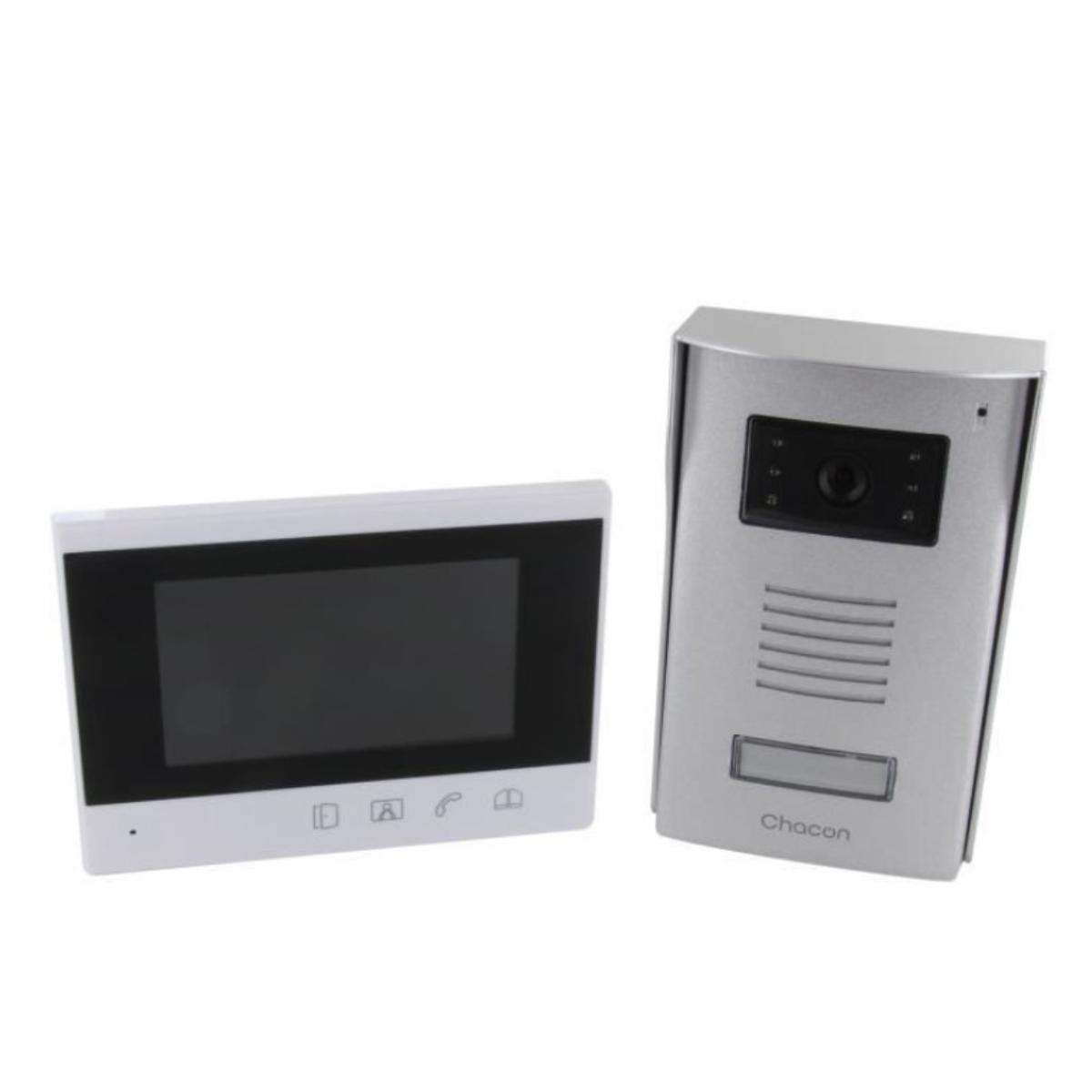 Vidéophone 4 fils avec écran 4,3" + caméra vision nocturne - Chacon
