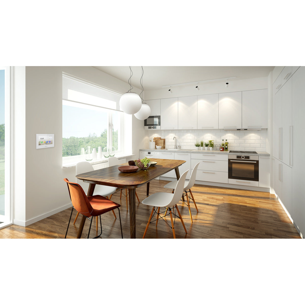 Visiophone filaire écran LCD 7'' - IP65 - Noir - DiO