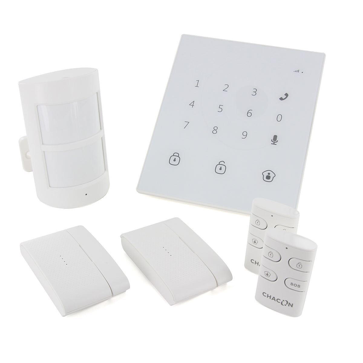 Système d'alarme GSM/SMS sans fil tactile - Chacon