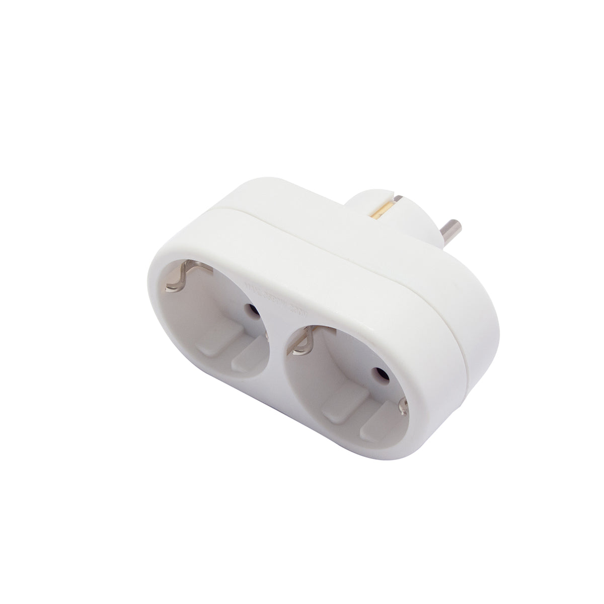 Domino frontal Schuko 2x16A - Blanc - Chacon