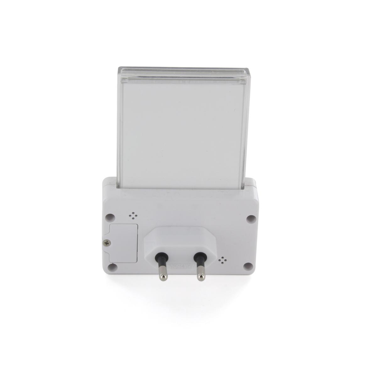 Veilleuse enfichable horloge + batterie - Chacon