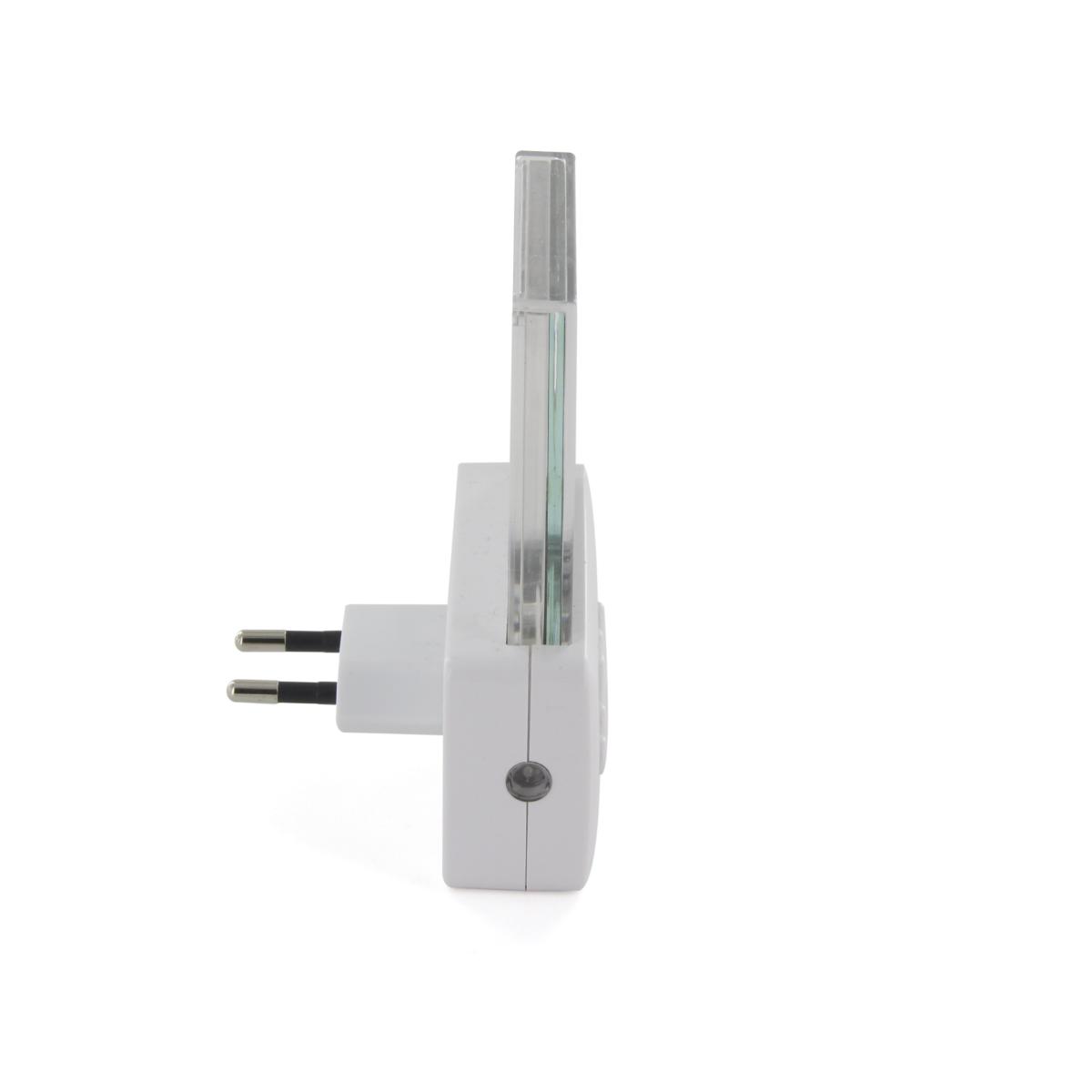 Veilleuse enfichable horloge + batterie - Chacon