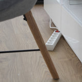 Bloc multiprise 5x16A - 3500W - câble H05VV-F 3x1,5mm² - 3m - Blanc - Chacon