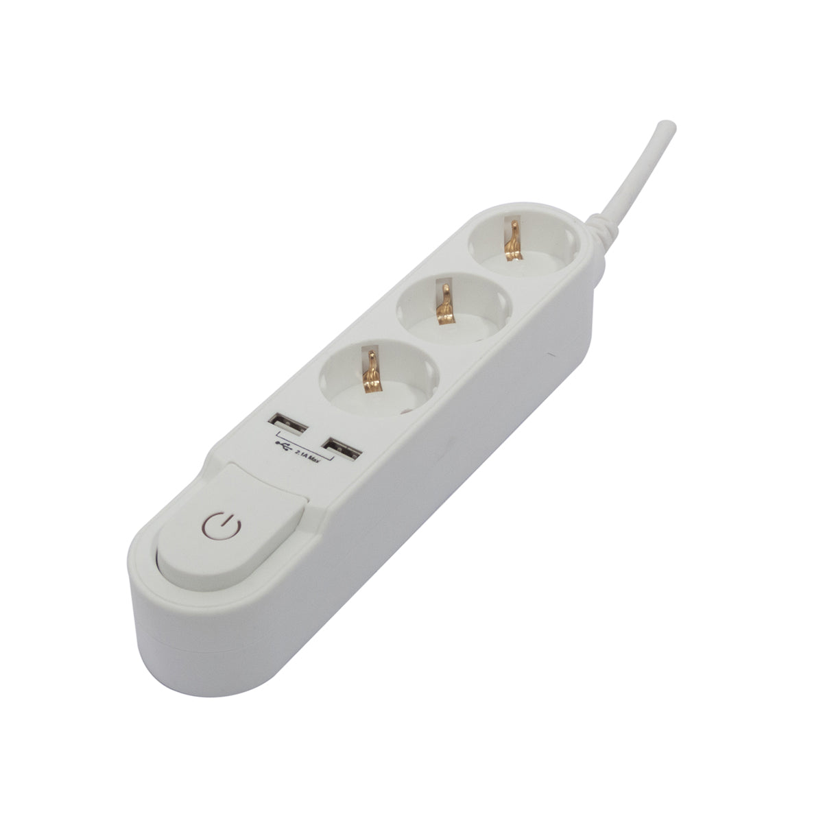 Multiprise Design Schuko 16A - blanc - Chacon