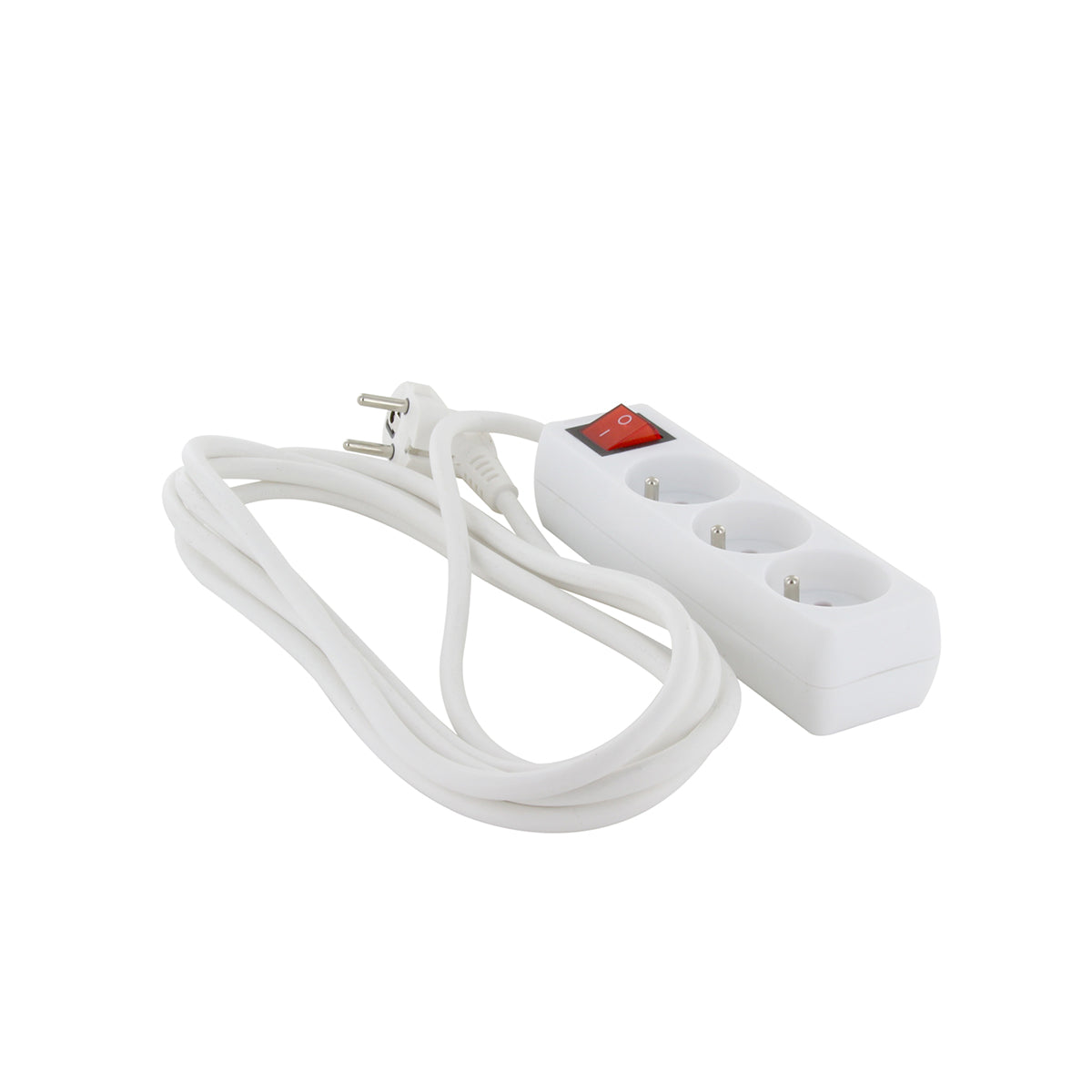 Bloc multiprise 3x16A + interrupteur - blanc - Chacon