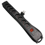 Multiprise 16A + interrupteur - 1,5 m - noir - Chacon