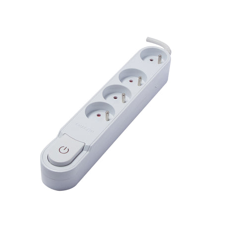 Bloc multiprise Design 16A 1,5 m - blanc - Chacon