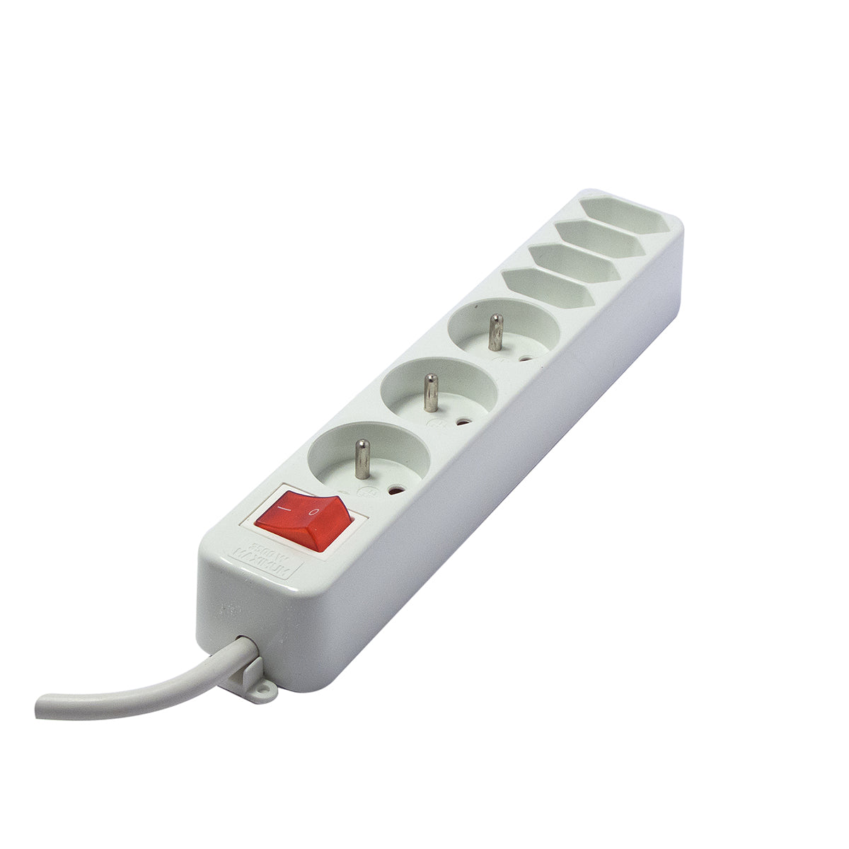 Bloc parafoudre 3x16A+4x2,5A + interrupteur - 3m - Chacon