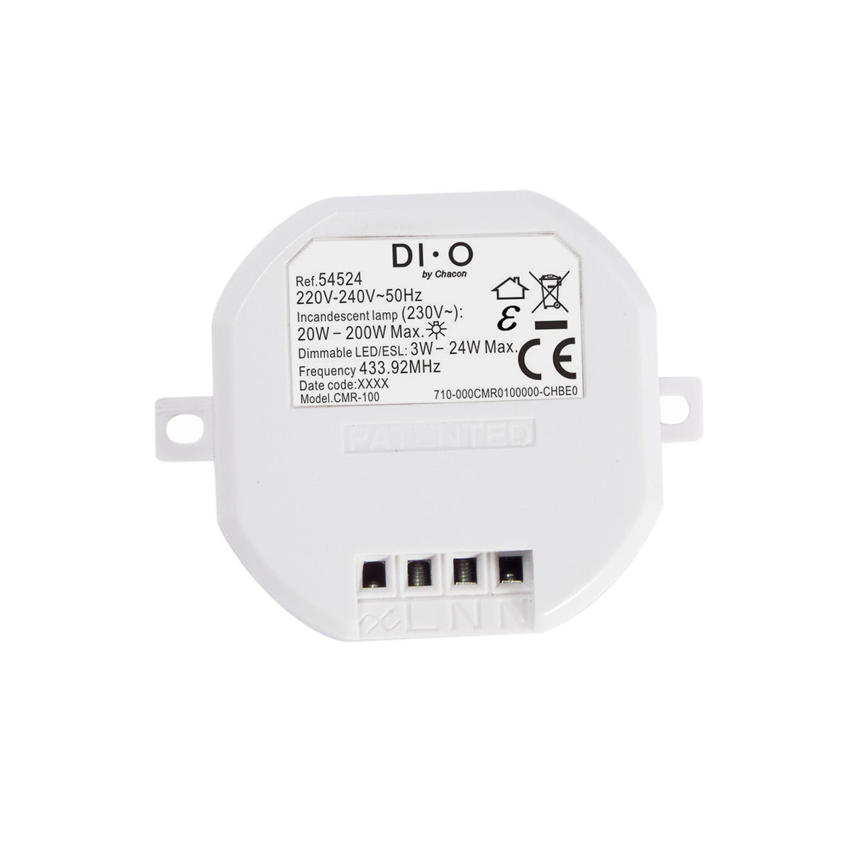 Module variateur intensité éclairage 200W - télécommande - Blanc - DiO