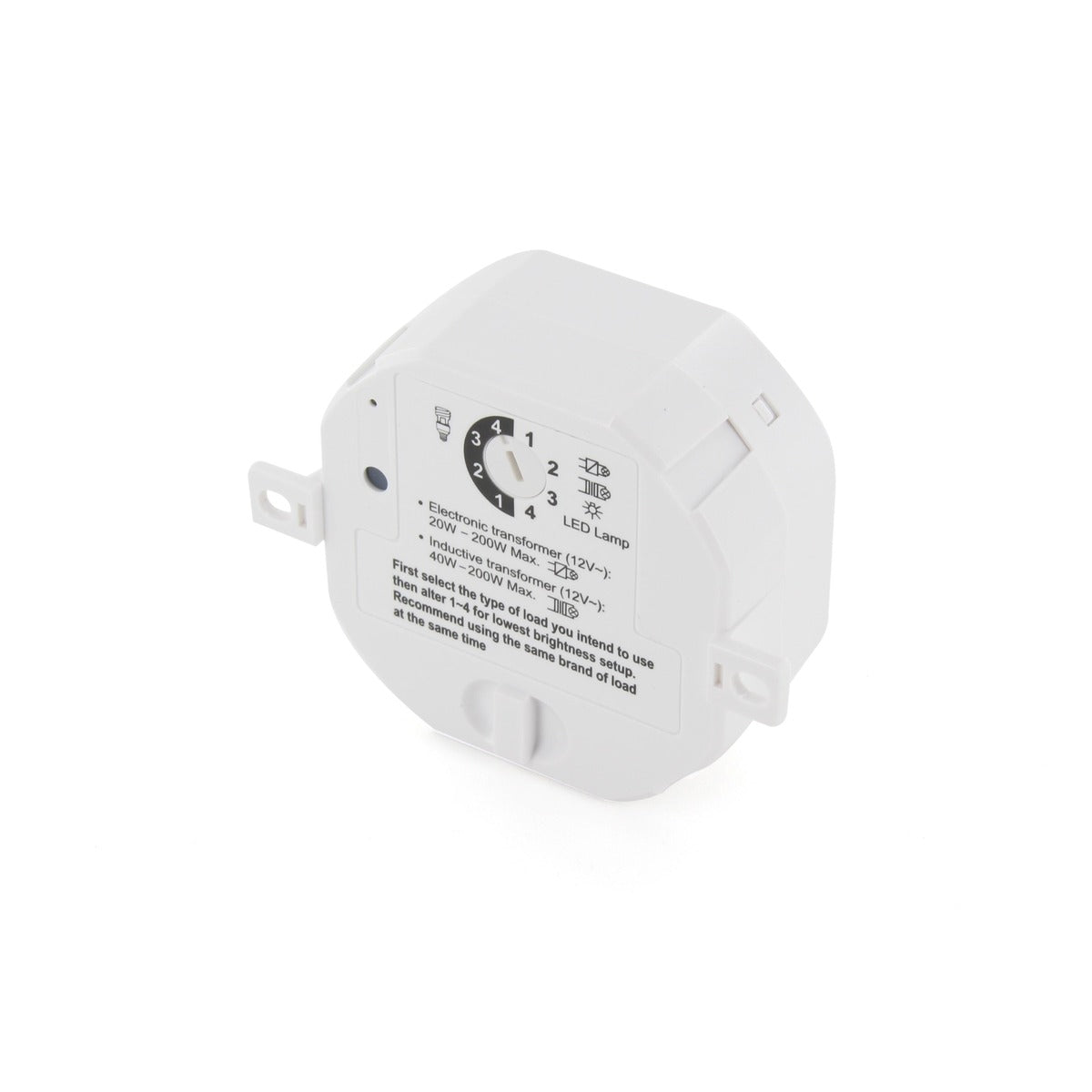 Module variateur intensité éclairage 200W - télécommande - Blanc - DiO