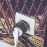 Kit 4 prises nano On/Off + télécommande - anthracite - Chacon