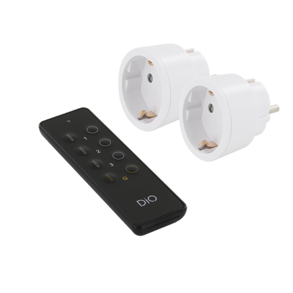 Kit 2 prises nano Schuko + télécommande - Chacon