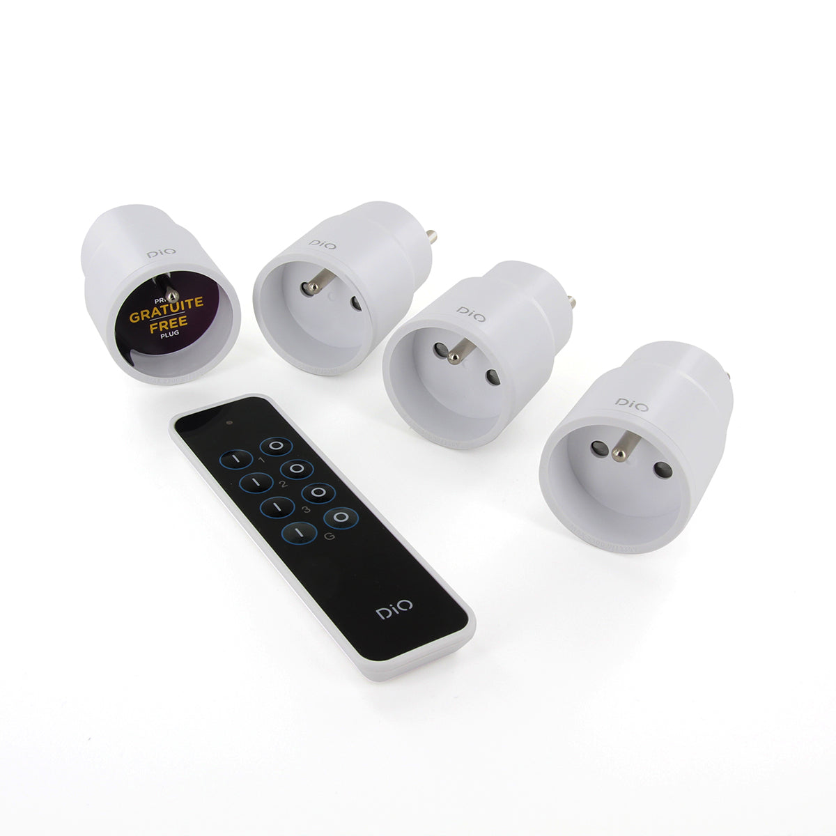 Kit 4 prises nano + télécommande - Chacon