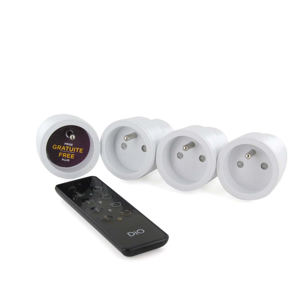 Kit 4 prises nano + télécommande - Chacon