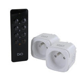 Set de 2 prises Wi-Fi + ra avec télécommande - 3000W - DiO