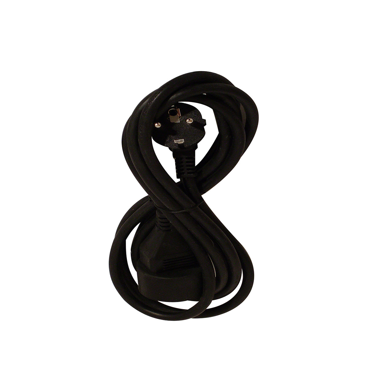 Rallonge HO5VV-F 3G 1,5mm² 3m - Noir - Chacon