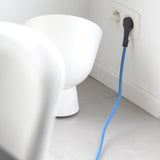 Prolongateur textile prise FR - fiche plate - Chacon