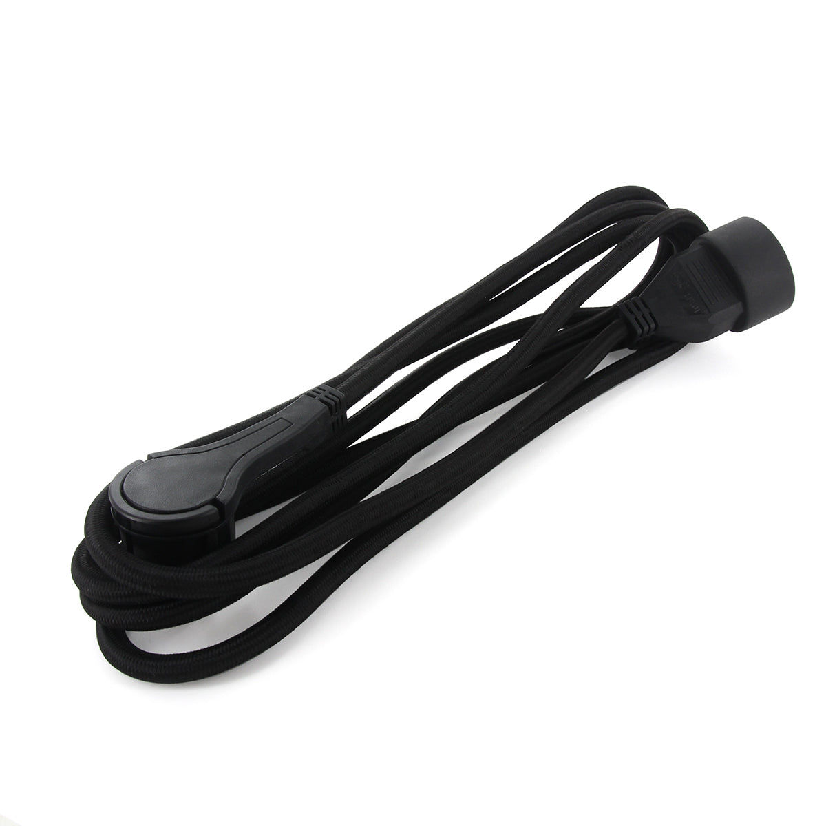 Prolongateur textile prise FR - fiche plate - Chacon