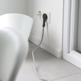 Prolongateur textile prise FR - fiche plate - Chacon