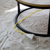 Prolongateur textile prise FR - fiche plate - Chacon