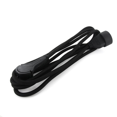 Prolongateur textile prise FR - fiche plate - Chacon