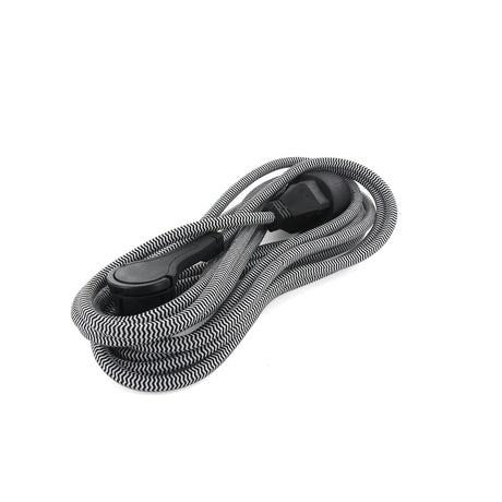 Prolongateur textile Schuko fiche plate - Chacon