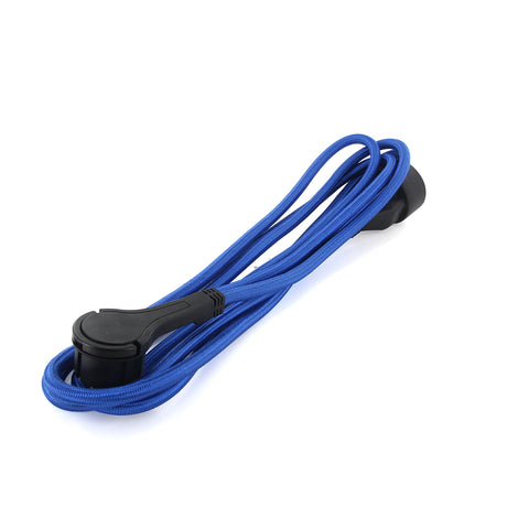 Prolongateur textile Schuko fiche plate - Chacon