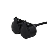 Prolongateur Schuko double tête - IP44 - Chacon