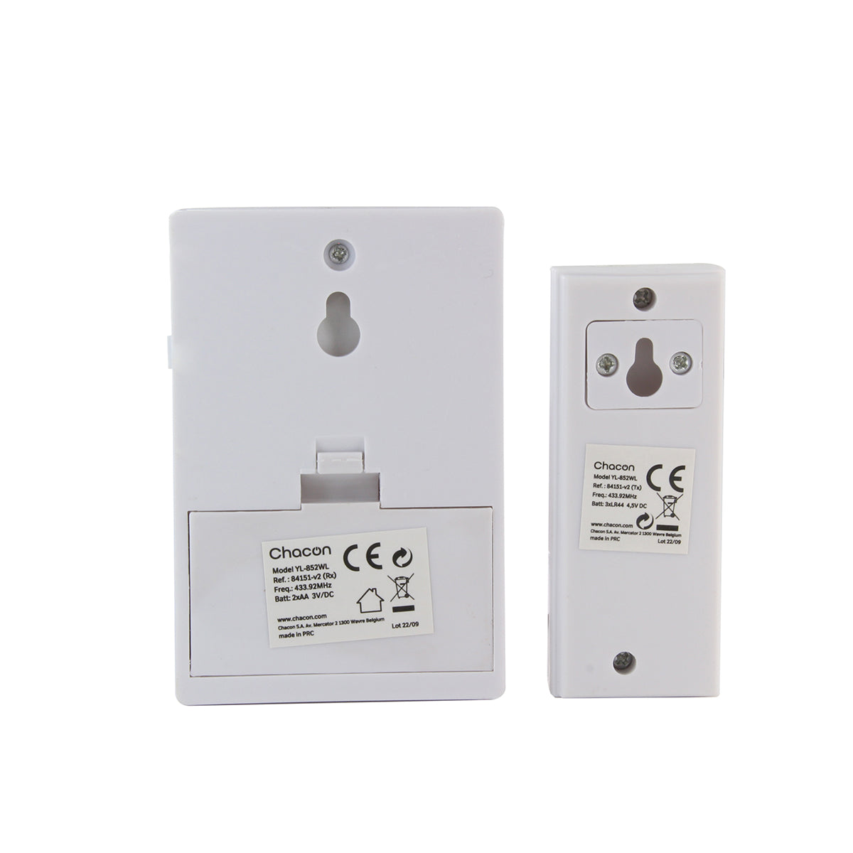 Carillon sans fil sur batterie 16 mélodies - Chacon