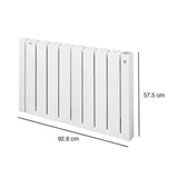 Chauffage électrique inertie fluide - 1500W - Blanc - Acova