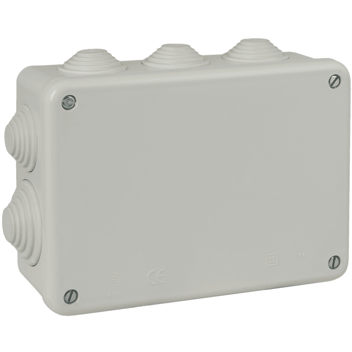 Boîte de dérivation rectangulaire IP55 - 10 entrées - 153 x 110 x 55 mm - Solera