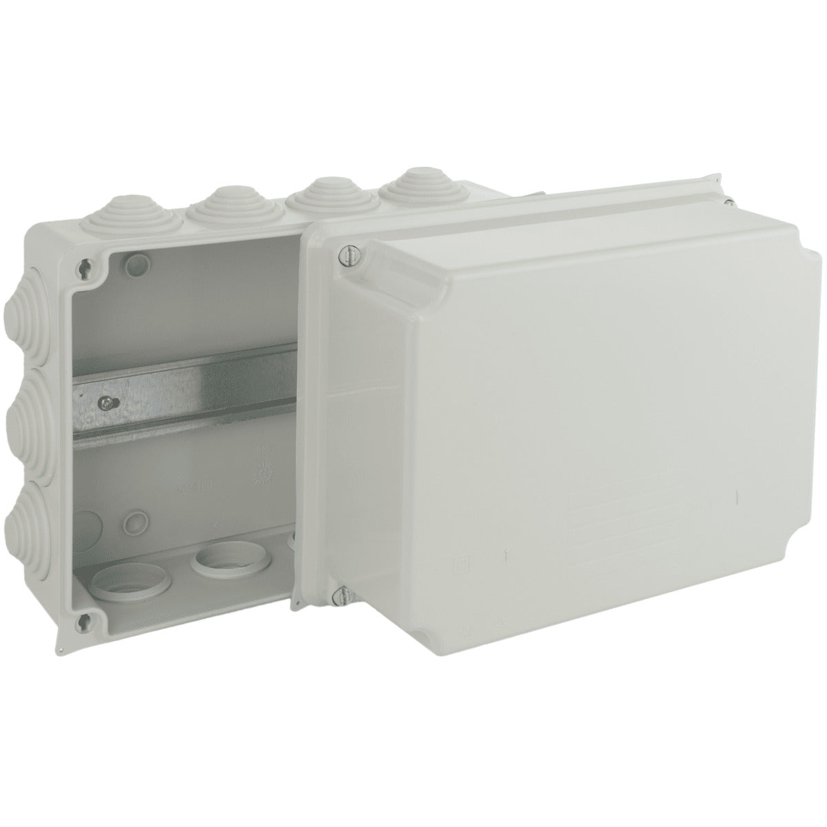 Boîte de dérivation rectangulaire IP55 - 220 x 170 x 140 mm - 14 entrées - Solera