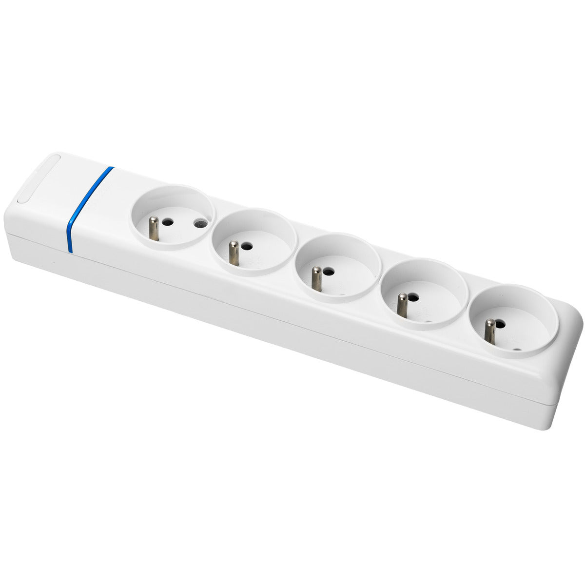 Multiprise Blanche 5 prises 2P+T 16A - Solera