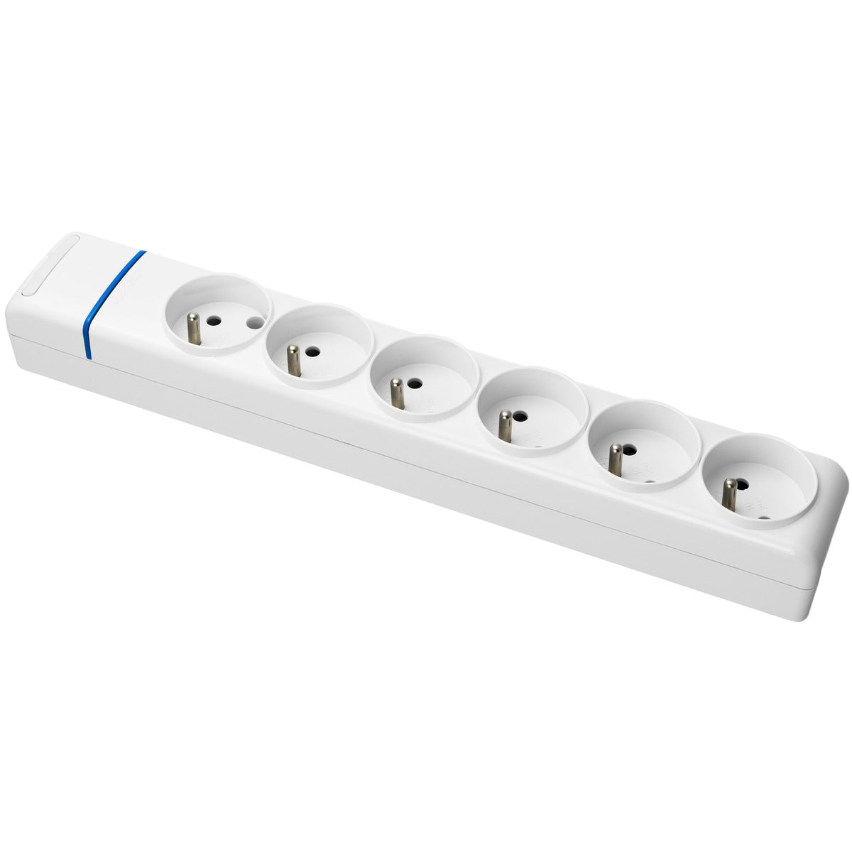 Multiprise Blanche 6 prises 2P+T 16A - Solera