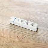 Multiprise Blanche interrupteur lumineux 3 prises 2P+T 16A - Solera